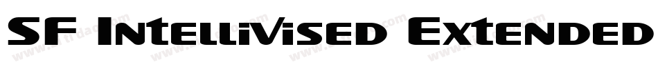 SF Intellivised Extended Italic字体转换